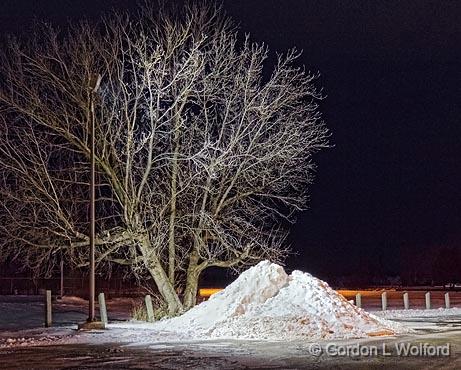 Parking Lot Snow Pile_2777-85.jpg - Photographed at Smiths Falls, Ontario, Canada.